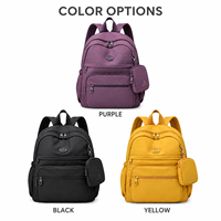 Sac à dos pour femmes, léger, en nylon, multi-compartiments, rangement frontal, sac à dos pour femmes, OEM ODM, vente en gros, 10 pièces, fourniture d'usine