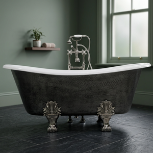 Bañera Independiente de Hierro Fundido con Patas, Ovalada, Duradera, Clásica y de Lujo para Adultos, Uso en Interiores - Product Image 3