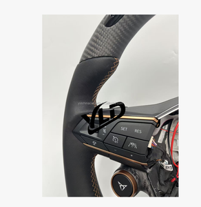 Volante Deportivo de Fibra de Carbono YLD, Versión Racing, para SEAT Leon Mk3 FR <span class=keywords><strong>Cupra</strong></span> Ibiza, Volant Carbone, Volante <span class=keywords><strong>Cupra</strong></span> - Product Image 2