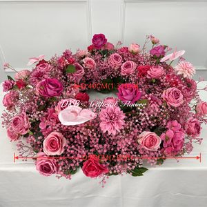 Guirnalda de flores con decoración de flores de paniculata rosa, decoración colgante para el hogar, días festivos, bodas, corona de flores. - Product Image 2