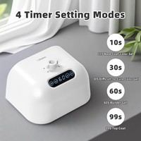 Lampe UV à double zone de détection 2026, séchage rapide, rechargeable, lampe UV LED pour nail art, 78 LED, professionnelle, portable, pour salon et usage domestique
