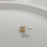 Bijoux classiques en mini-diamants, plaqués argent 925, charmes ronds en CZ, design simple et tendance, YAMMY pour femmes