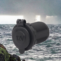 Modifizierter Stromversorgungssockel FM-Sender Zigarettenanzünder mit Licht Sicherungshalter für Wasserdichte Kunststoffsteckdose