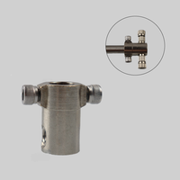 Connecteur de buse de brumisation à double trou en laiton de 9,52 mm, raccord de tuyau de pulvérisation à pression supérieure, capacité 1L, alimenté par l'eau, pour extérieur