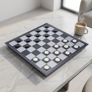 Set di Scacchi Magnetico Professionale 3 in 1, Scacchiera <span class=keywords><strong>Pieghevole</strong></span> 32x32cm, Altezza Re 6.6cm, Superficie in ABS e Metallo per Tornei e Allenamento - Product Image 3
