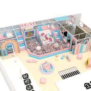 Installation de terrain de jeux intérieur commercial haut de gamme pour les centres pour enfants dans les parcs d'attractions, mettant en valeur des toboggans variés - Product Image 2
