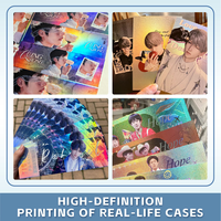 Cartes à collectionner holographiques personnalisées, jeu d'anime, cartes brillantes en feuille d'aluminium, cartes TCG, impression personnalisée avec emballage