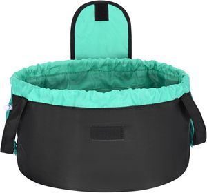 Large Capacity Vintage Zipper Thread Polyester <b>Makeup</b> <b>Case</b> Travel Cosmetic Bag Portable Pouch - Product Image 4