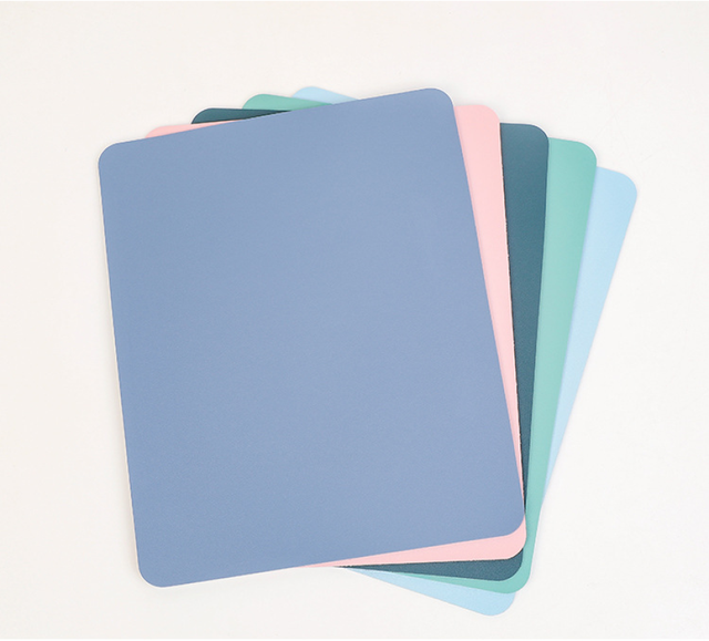 Candy Color Mouse Pad PU Leather Solid Mousepad Office Gaming Mouse Pads for Laptop Computer Desktop PC 30x24cm Waterproof