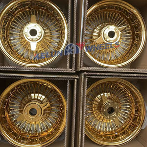 13X5.<span class=keywords><strong>5</strong></span> 13x7 14X6 Chrome roue Lowider blanc mur pneu fil roue 5x114.3 jantes 100 /72 Spoke13 <span class=keywords><strong>pouces</strong></span> jantes a parlé fil roues - Product Image 2