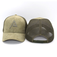 Gorras Trucker Personalizadas de 6 Paneles, de Gamuza y Malla de Lujo, con Logotipo Bordado en 3D, Ajustables, para Hombre y Mujer, al por Mayor