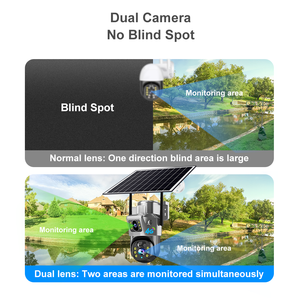 Venta caliente modelo VCS09 V380Pro 4G Cámara CCTV DE SEGURIDAD lente Dual 8W Panel Solar detección de movimiento WiFi monitoreo con <span class=keywords><strong>Sensor</strong></span> CMOS - Product Image 3