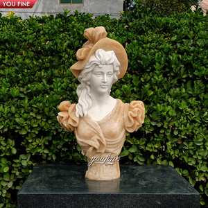Scultura <span class=keywords><strong>Statua</strong></span> Personalizzata di <span class=keywords><strong>Busto</strong></span> Femminile in Marmo Naturale - Product Image 1