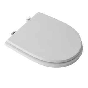 Abattant de toilettes carré moderne pour Hatria-Spea Lara Vase, fermeture douce, multi-matériaux (bois de bambou, plastique PP, résine d'urée UF) - Product Image 3