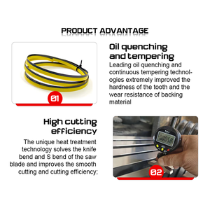 बाईमेटल बैंडसॉ ब्लेड 1140x13x0.6mm M42 बायमेटल हाई-स्पीड हैकसॉ कटिंग बैंड सॉ ब्लेड - Product Image 5