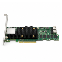 Kartu Kontrol Penyimpanan Server SAS3916 9580-8i8e Baru dengan 8 Port Internal, 8 Port Eksternal, PCIe 4.0 x8 Tri-Mode 12Gbps, 240 Perangkat