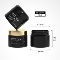 Emballage cosmétique PET pour soins de la peau et crème pour les yeux, pot vide avec logo personnalisé et capacité personnalisée