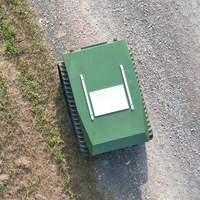 TINS-17 Rc tank Kendaraan Beroda Rantai Ugv Robot Robot Pemadam Kebakaran Robot Rover