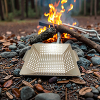 UJ-KT678  Grille de barbecue en métal durable, poêle à frire, outils de barbecue