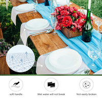 Prefold 40*40cm 55gsm Weiß mit eingebauter Tasche vor gefaltet Einweg für Dinner Party Hochzeits veranstaltungen Airlaid Servietten papier