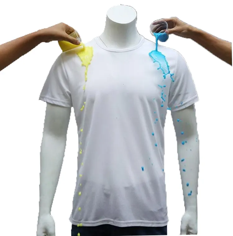 resistente al agua ropa hidrofóbica creativa de secado rápido Camiseta transpirable para hombre Top de manga corta 