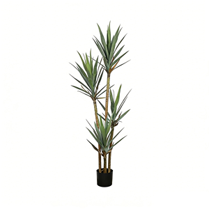 Plante artificielle Yucca <span class=keywords><strong>Elephantipes</strong></span>, faux arbre de Yucca sans épines avec bases de feuilles naturelles, arbre artificiel pour la décoration du salon - Product Image 3