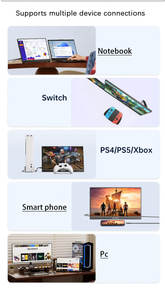 Ama zon Venta caliente 13,3 pulgadas 60Hz 120HZ 2,5 K x-box switch PS4 HD MI Tipo C IPS panel juego monitor portátil - Product Image 4