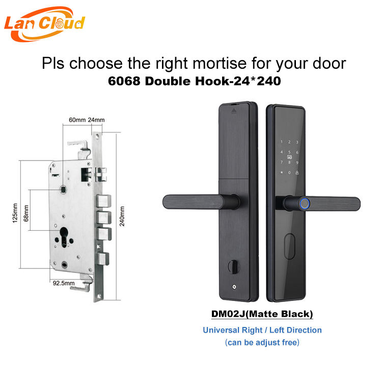 Matte Black-6068 Security Hooks-24*240