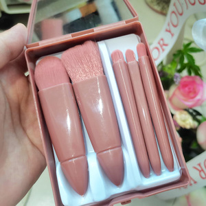 Factory Wholesale Synthetic Hair Makeup Brush Set 5 High-quality Eyeshadow Brushes Blending Highlighter Contouring Brushes - Product Image 1