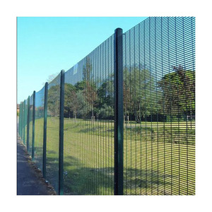 Chống trượt mạ kẽm hàng rào đường sắt PVC tráng xem chống leo lên hàng rào giá <span class=keywords><strong>358</strong></span> Bảng điều chỉnh hàng rào - Product Image 3