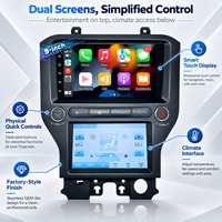 Pour Ford Mustang 2015-2021, autoradio Android 9 pouces avec écran capacitif, lecteur DVD, compatible Siri, sauvegarde, Octacore, sans fil, Canbus