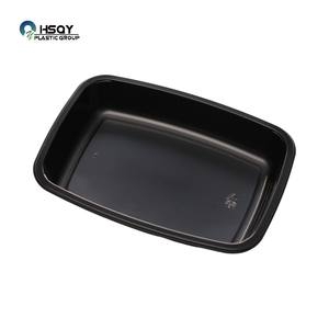 Contenedores de Alimentos Desechables Negros de CPET de 1 Compartimento, Aptos para <span class=keywords><strong>Horno</strong></span> y Microondas, Cajas Resistentes para Llevar - Product Image 5