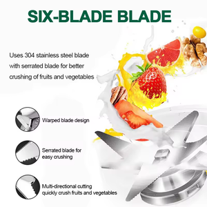 Appareils de Cuisine <span class=keywords><strong>Moulinex</strong></span> Silver Crest Blender Sc-1589 Moteur en Cuivre Pur 4500W Robot Culinaire <span class=keywords><strong>Mixeur</strong></span> à Smoothies 2 en 1 - Product Image 4