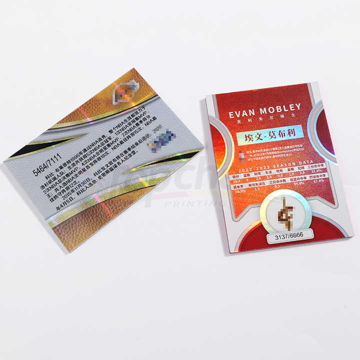 Individuell bedruckte Sammelkarten Premium Sammelkarten aus Papier Basketball Sportkarten