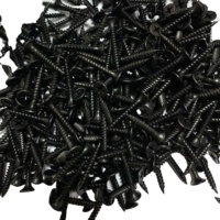 Vis à tête trompette en phosphate noir C1022A, filetage fin, fixations professionnelles pour plaques de plâtre