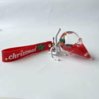 Porte-clés Premium en Acrylique Transparent avec Paillettes Liquides Motif Élan de Noël, Ornement Personnalisé en Formes Multiples, Décoration de Clé, Cadeau de Fêtes