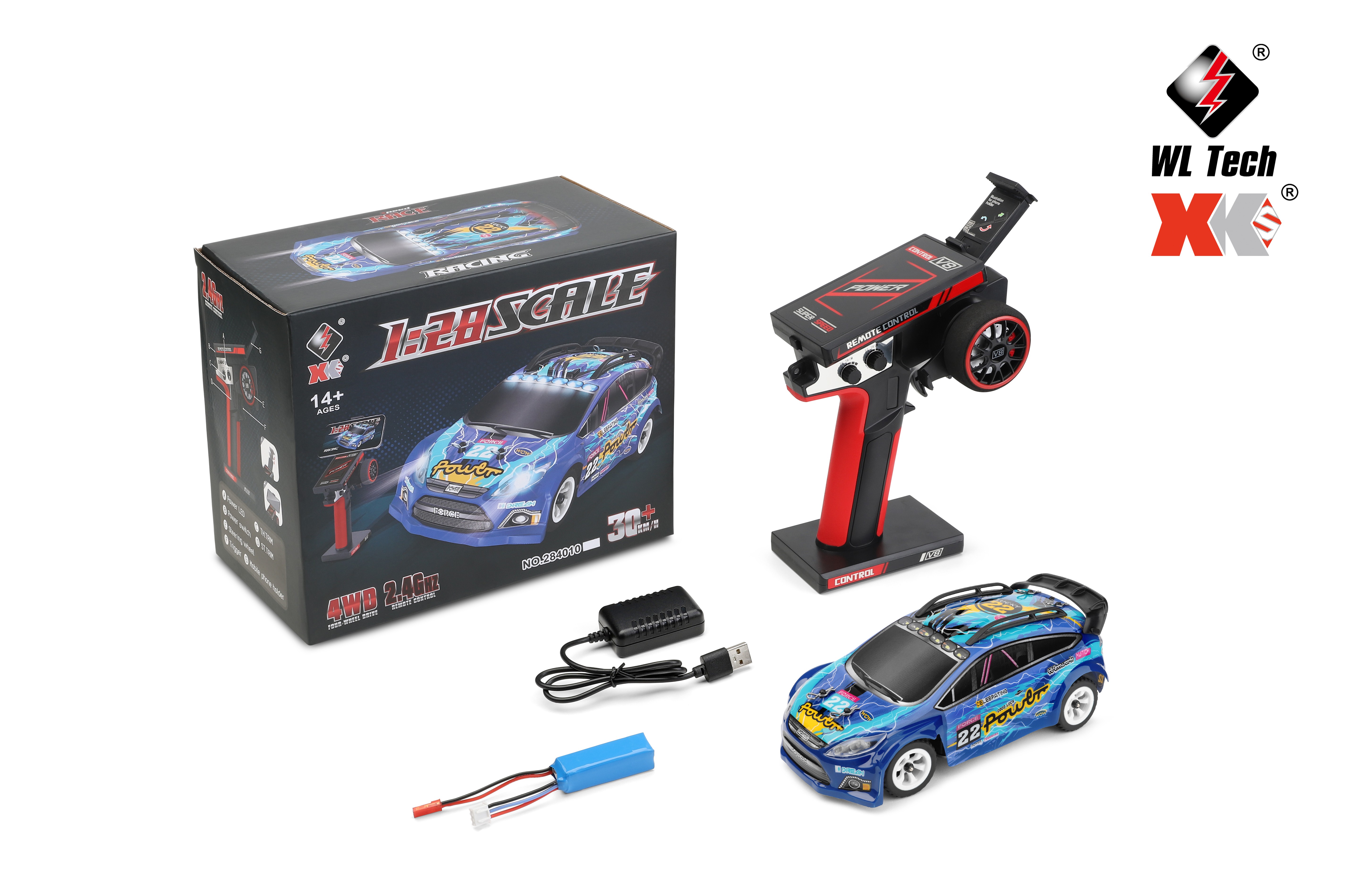 HOSHI WLToys 284010 RC Car 1: 28 Electric 4WD 4WD 30Km/H Short