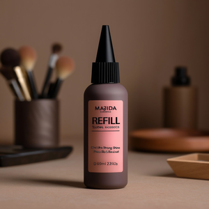 Majida Cosmetics Refill Base 60ml Ultra Strong Shine <b>Peach</b> <b>Top</b>&Base Coat - Product Image 3