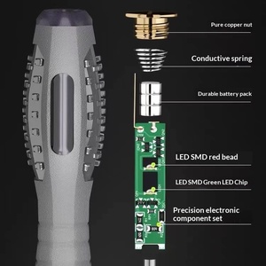 Tournevis à pointe magnétique haute luminosité à LED et couple élevé, stylo de mesure de tension pour électriciens, détection intelligente de point de rupture, OEM - Product Image 3