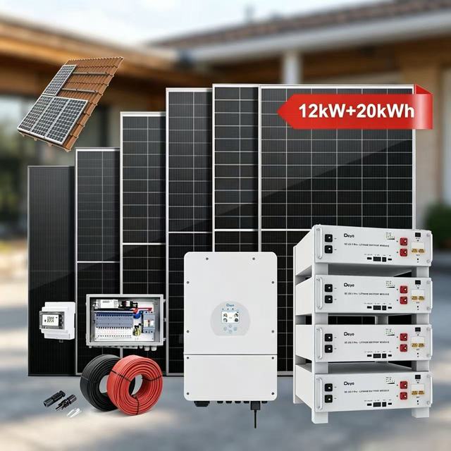 10-12kw Hybrid Solar Power System with Battery for Residential Grid-Tie/Off-Grid