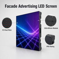 Écran LED extérieur P3 IP65 étanche haute luminosité couleur pour publicité sur façade de concession automobile
