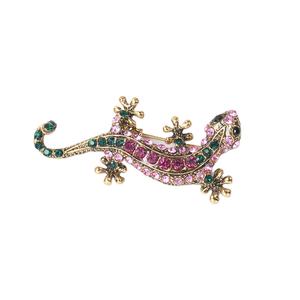 เข็มกลัดรูปจิ้งจกประดับเพชรพลอย งานแต่งงาน ลายดอกไม้บนหน้าอก รุ่น DK <span class=keywords><strong>Zx25</strong></span> แบบสั่งทำพิเศษ - Product Image 2