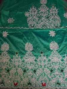 Bordado hecho a mano tela con cuentas nupcial somalí George envoltura más vendida fiesta vestidos encaje incluido exportación listo - Product Image 4