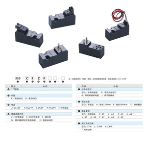 โซลินอยด์วาล์วขนาดเล็ก รุ่น 333 ซีรีส์ 15 มม. 2 ตำแหน่ง 3 ทาง 12V 24V ควบคุมลมด้วยแม่เหล็กไฟฟ้า สำหรับการใช้งานแรงดันลบ - Product Image 3