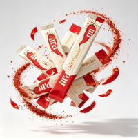 Sachets en gros pour épices, en aluminium, Mylar, thermoscellables, MOPP, VMPET, PE, avec fermeture éclair, pour assaisonnements, poivre, poudre de piment