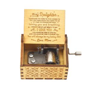 Personalizzato Manovella di Music Box di Legno Tu Sei Il Mio Sole di Music Box - Product Image 2