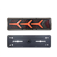 Feu arrière LED 24V en forme de flèche, ensemble de feux combinés en Y pour camion, remorque, poids lourd