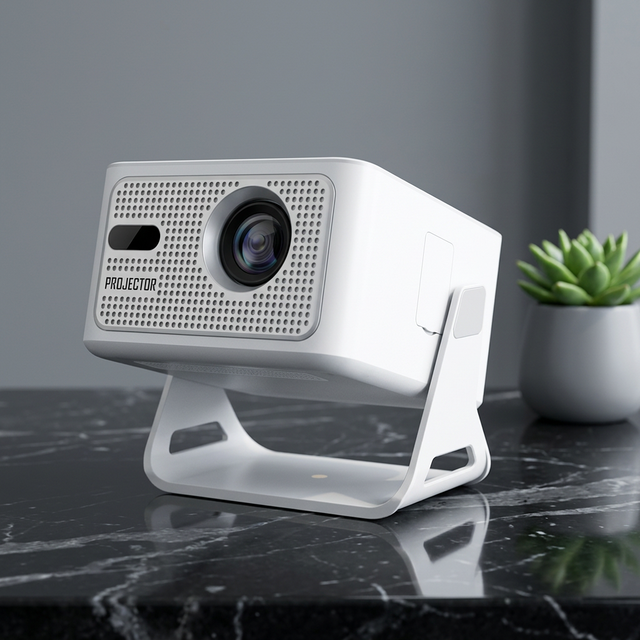 Portable Mini Projector Native 1080P Android 14 400 ANSI WiFi 6 Auto Focus 5.4 Home Cinema