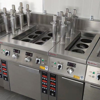 Cuiseur à nouilles électrique commercial RKMF-MK166 en acier inoxydable à six bacs