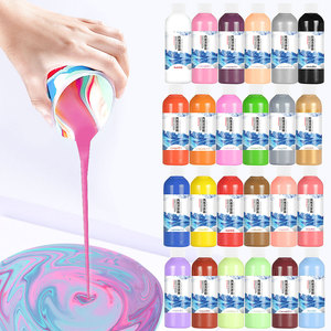 Peinture acrylique pour coulage Secolorart, 24 couleurs, 100 ml, haute fluidité, pas <span class=keywords><strong>de</strong></span> mélange nécessaire, pour toile et <span class=keywords><strong>verre</strong></span> - Product Image 4